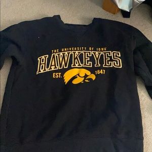 The university of Iowa Hawkeye crewneck